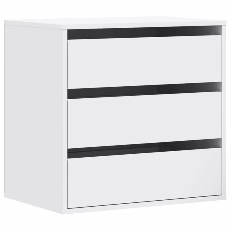 Cassettiera Bianca 60x41x58 cm in Legno Multistrato