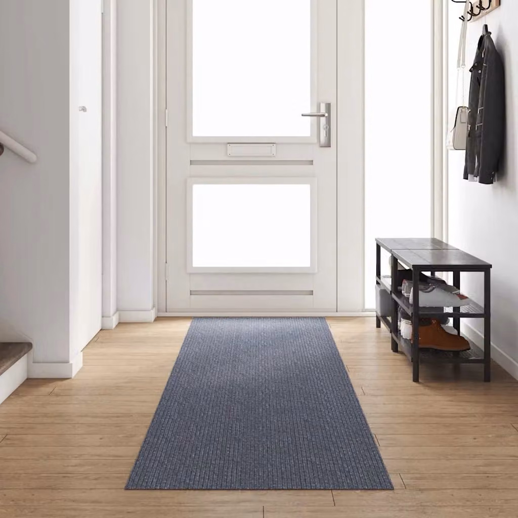 Runner in moquette vidaXL grigio chiaro, antiscivolo e resistente alle macchie, L 400 x P 80 cm