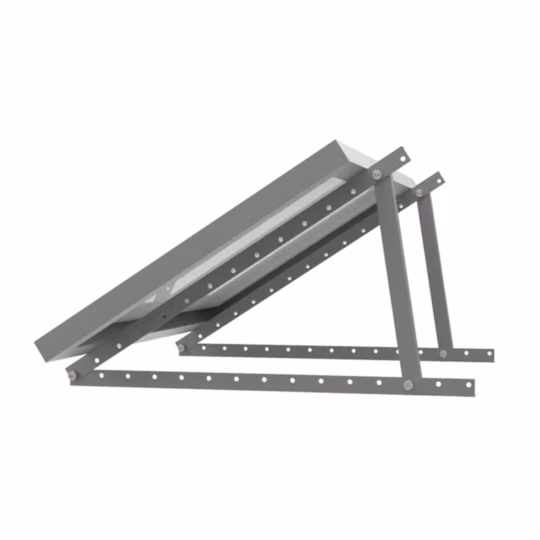enjoy solar® Triangoli in alluminio - supporto regolabile Angolo di inclinazione 20°-60°, per pannelli solari con larghezza massima 68 cm, IVA 0%.