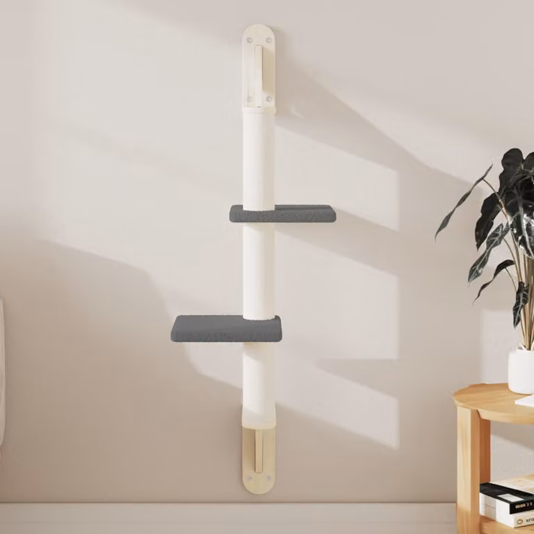 vidaXL Albero per Gatti con Tiragraffi in Sisal Grigio Altezza: 108 cm