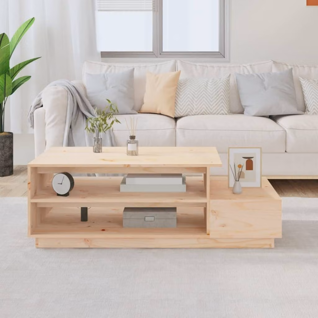 Maison Exclusive - Tavolino da salotto 120x50x40,5 cm in legno massello di pino