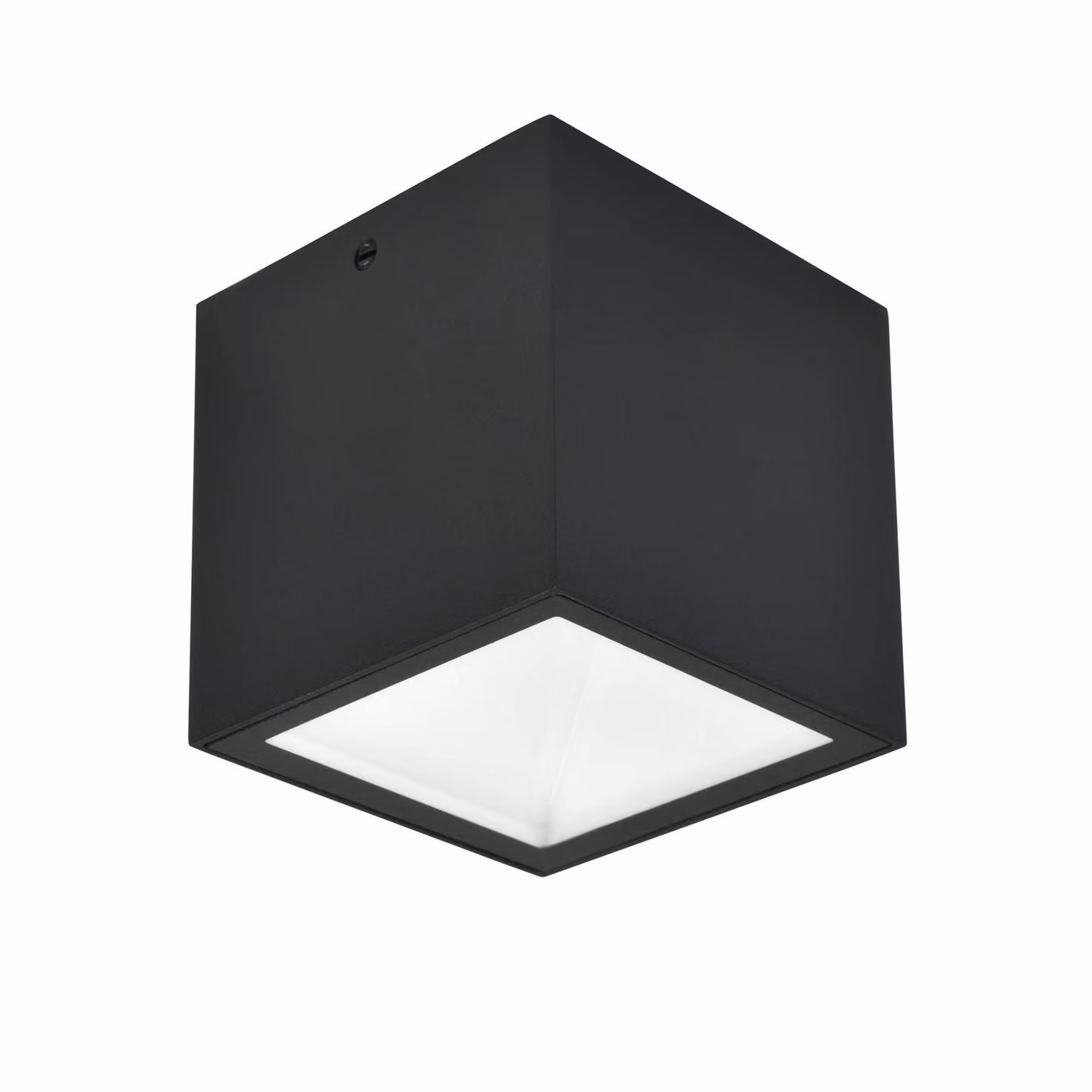 LUTEC Plafoniera LED da esterni GEMINI, nera, 9 x cm, IP65 GEMINI, Nero, Alluminio, Moderno, Plafoniera