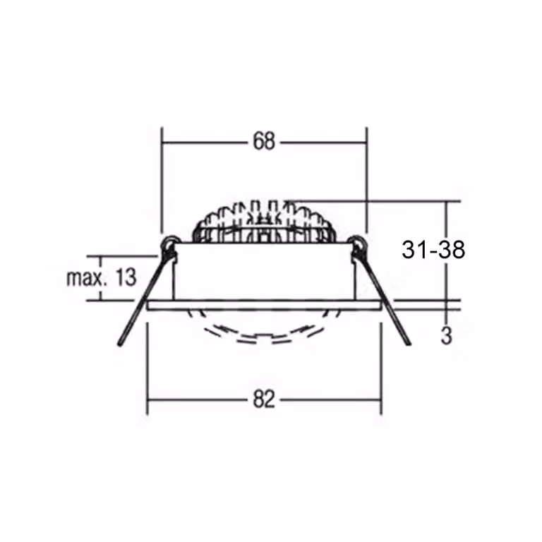 Deko-Light Faretto LED da incasso a soffitto Dione 4.000 K bianco Dione, dimmerabile, Bianco / Opale, Soggiorno / Sala da pranzo, Alluminio, Moderno