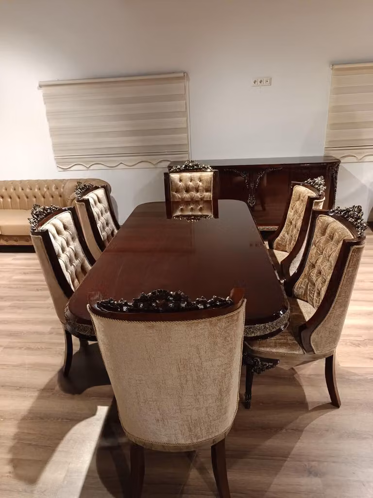 Set sala da pranzo tavolo 6x sedie Set sala da pranzo tavolo 7 pezzi