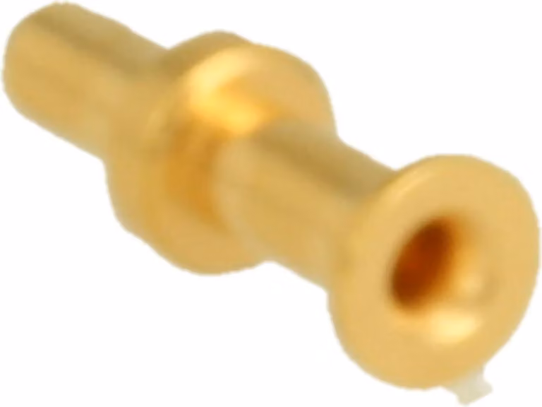 HARTING Yellok - Contatto a crimpare Perno di contatto (M) 0,75 mm² AWG18 oro, 1 pezzo Materiale lega di rame - 1 pezzo