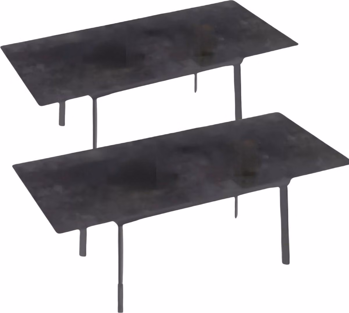 Tavolo da pranzo Bolt Edge – 8-10 persone – Rettangolare – Allungabile – Pietra sinterizzata e metallo – Sala da pranzo e cucina – 150–180×85×79 cm – Moderno