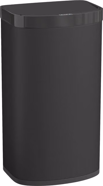 Bidone con sensore HOMCOM da 55 L in acciaio con coperchio soft-close, nero – 1