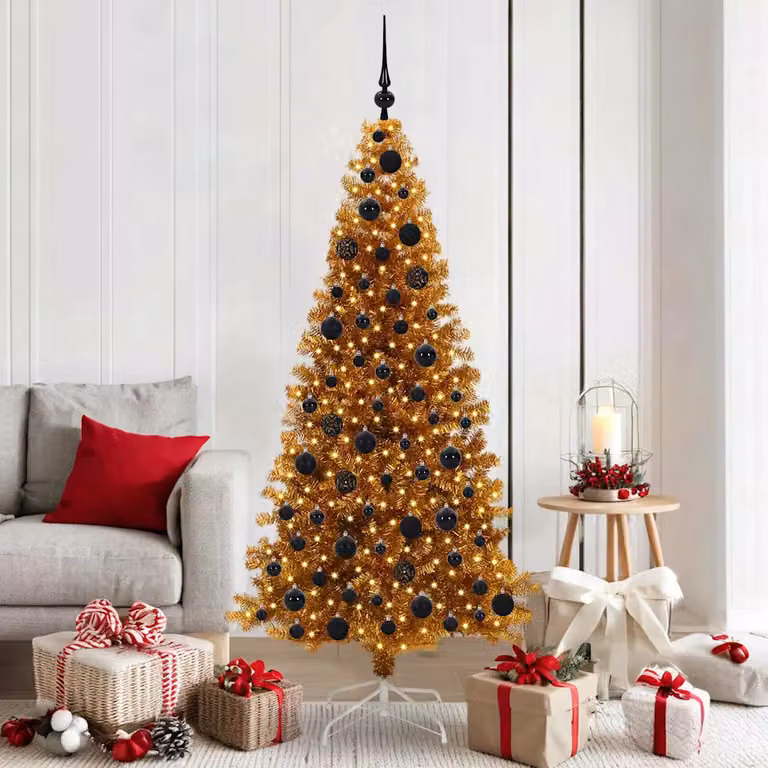 vidaXL Albero di Natale Oro 180 cm PET