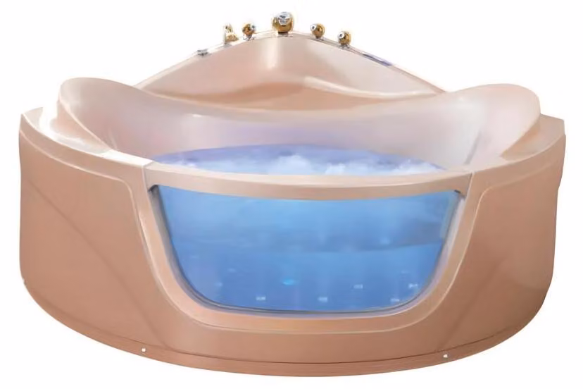 Whirlwanne Whirlpool Blubberbad Hydromassagewanne Spa-Bad Sprudelbad 165x165 cm