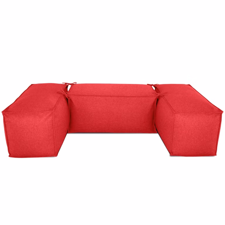 Salottino Quadrato Rosso