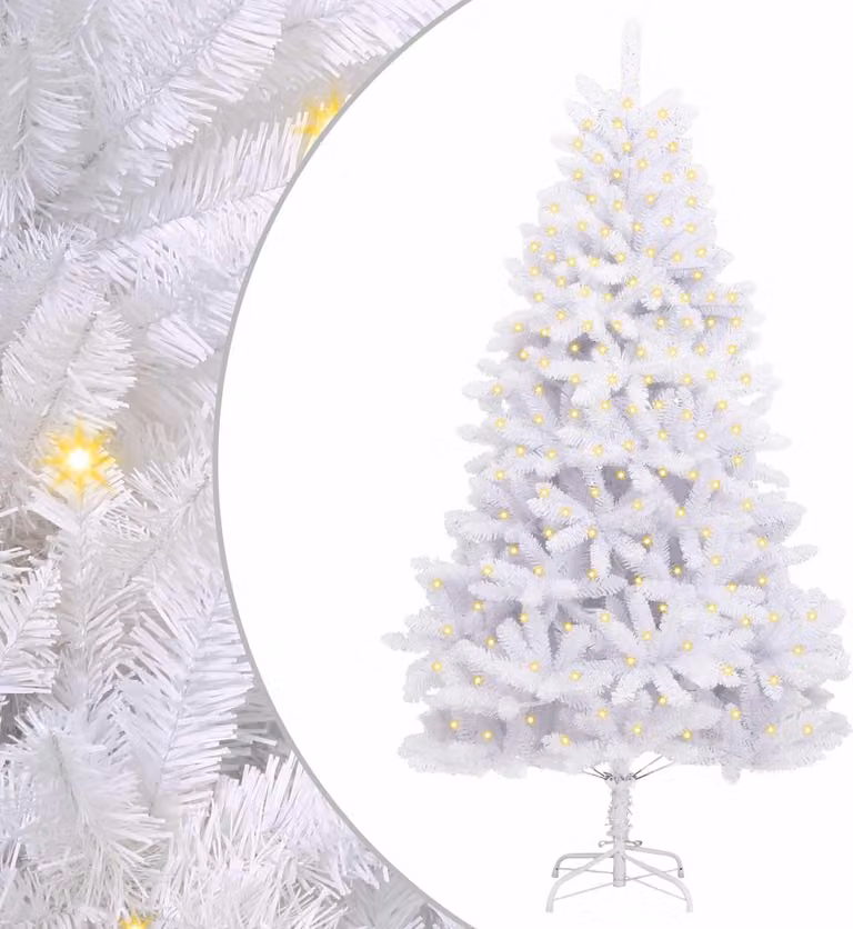 Albero di Natale artificiale Bianco 300 cm PVC e Metallo