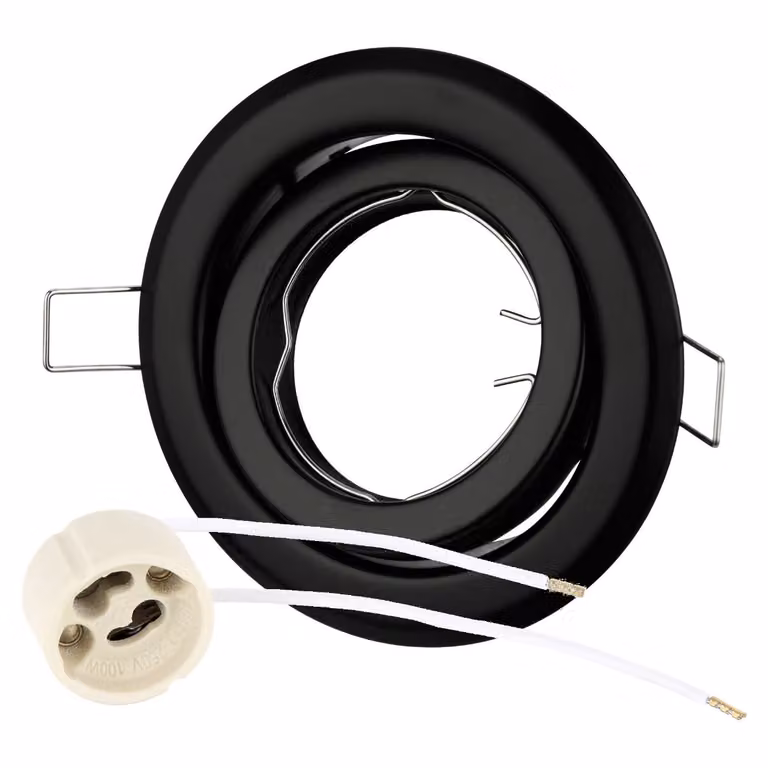 Telaio di montaggio in metallo per spot GU10 XL - nero