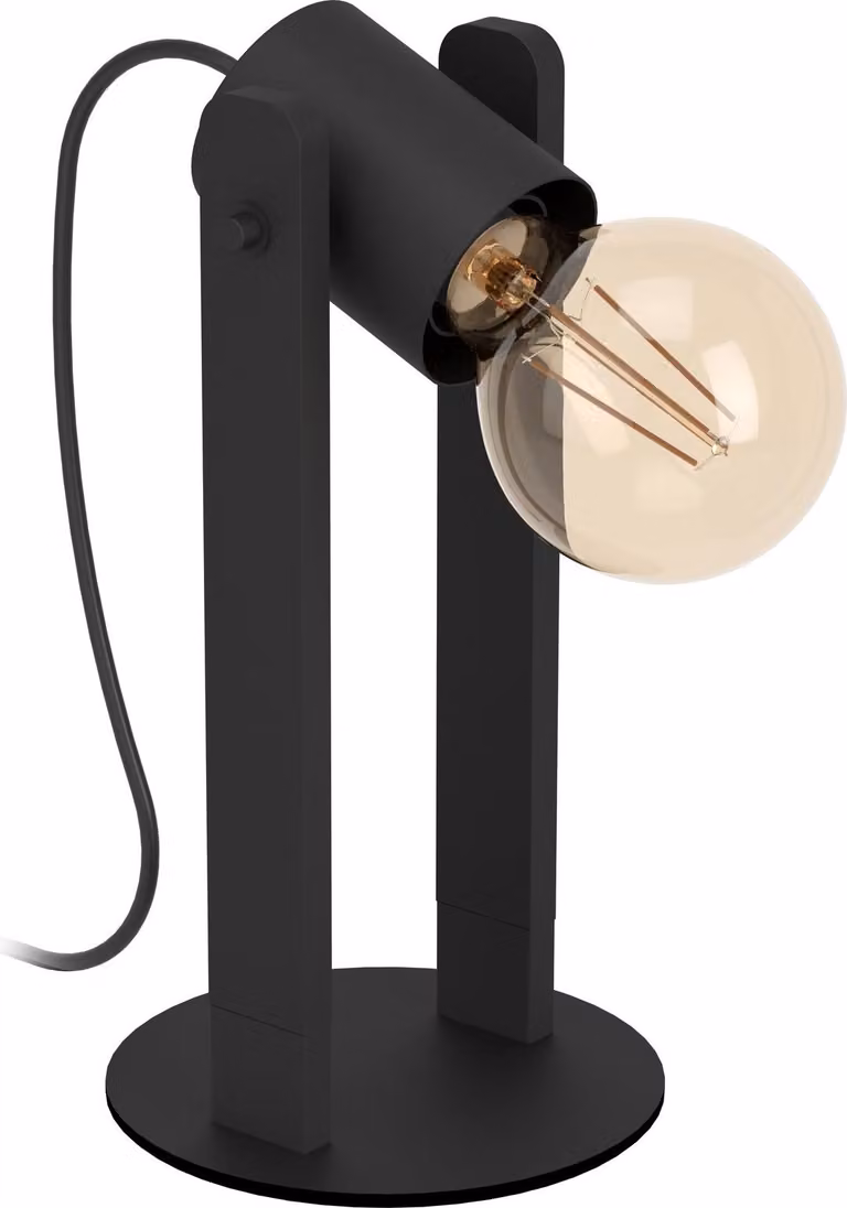 Eglo 43849 PLIMSOLL E27 lampada da tavolo 105x75mm nero