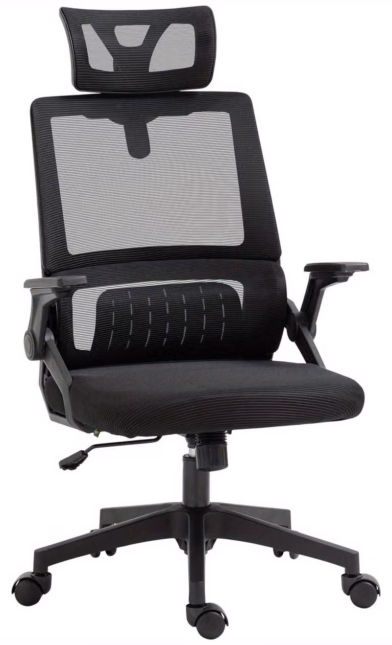 Sedia ergonomica da ufficio - Sedia da ufficio - Sedia per computer - Sedia da lavoro - Sedia da ufficio con schienale a rete - Poggiatesta regolabile