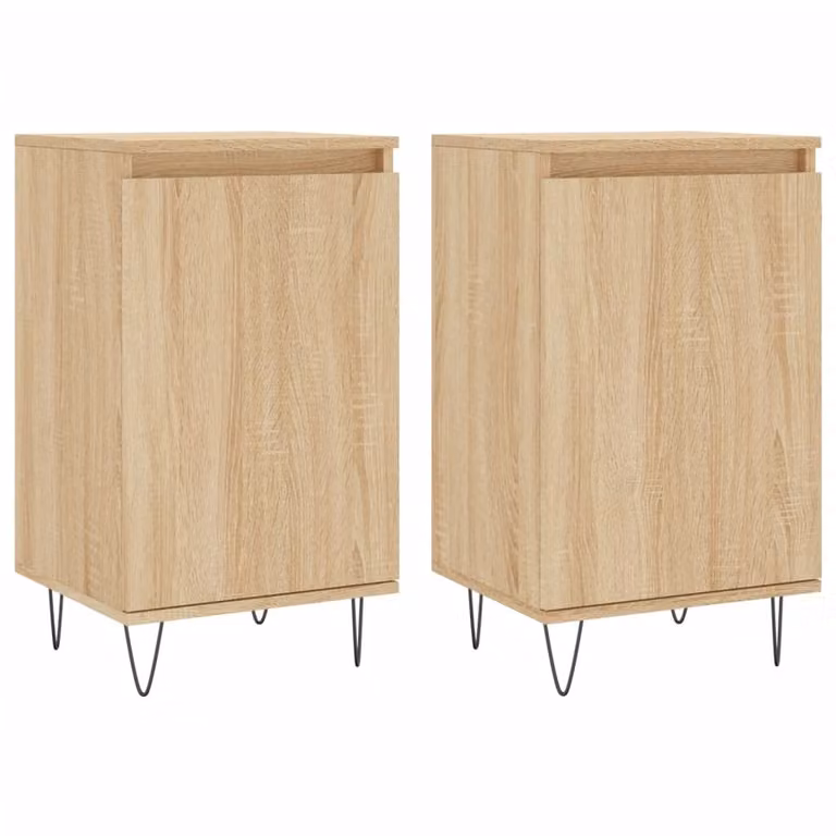 Credenze 2 pz Rovere Sonoma 40x35x70 cm in Legno Multistrato