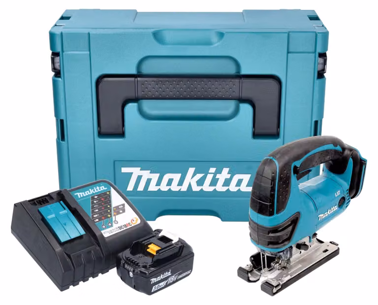 Makita DJV 180 RF1XJ Seghetto alternativo a batteria 18 V 135 mm + 1x batteria 3,0 Ah + caricabatteria + Makpac