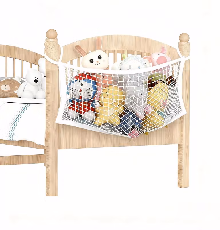 Ampia rete portaoggetti per peluche, dimensioni 90 x 60 cm