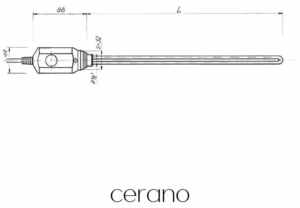 CERANO - Resistenza elettrica con termostato - 900 W - bianco lucido