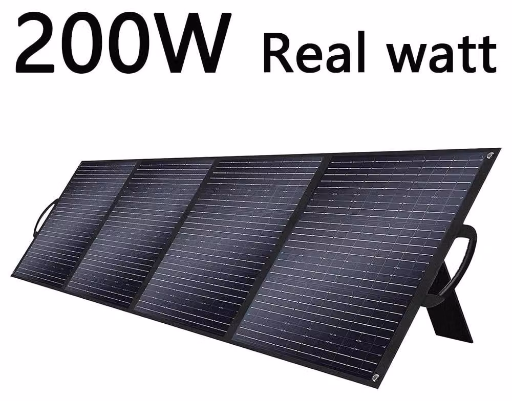 Pannelli solari pieghevoli - Pannelli solari portatili - Pannello solare per campeggio - Pannello solare - 200 Watt