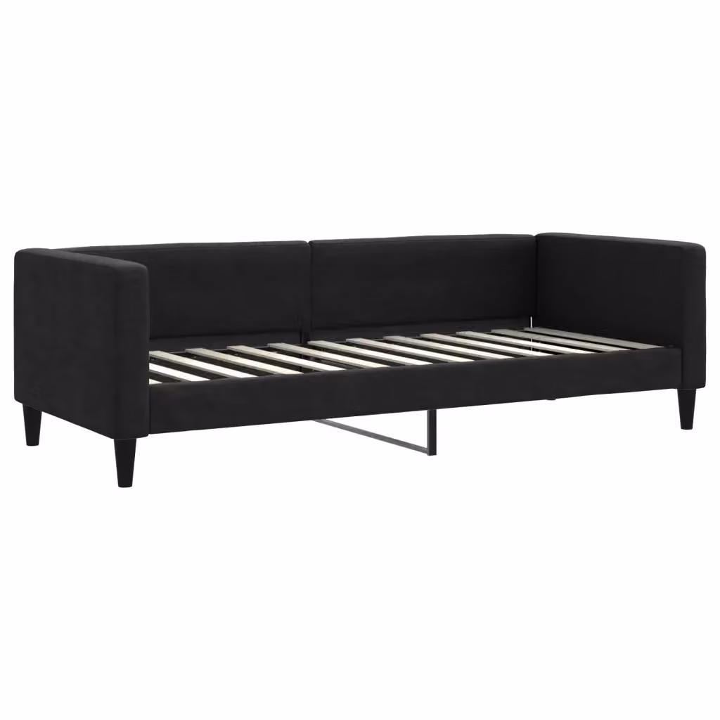 Letto da giorno moderno vidaXL in tessuto nero L: 200 cm, P: 90 cm, H: 68 cm – 2