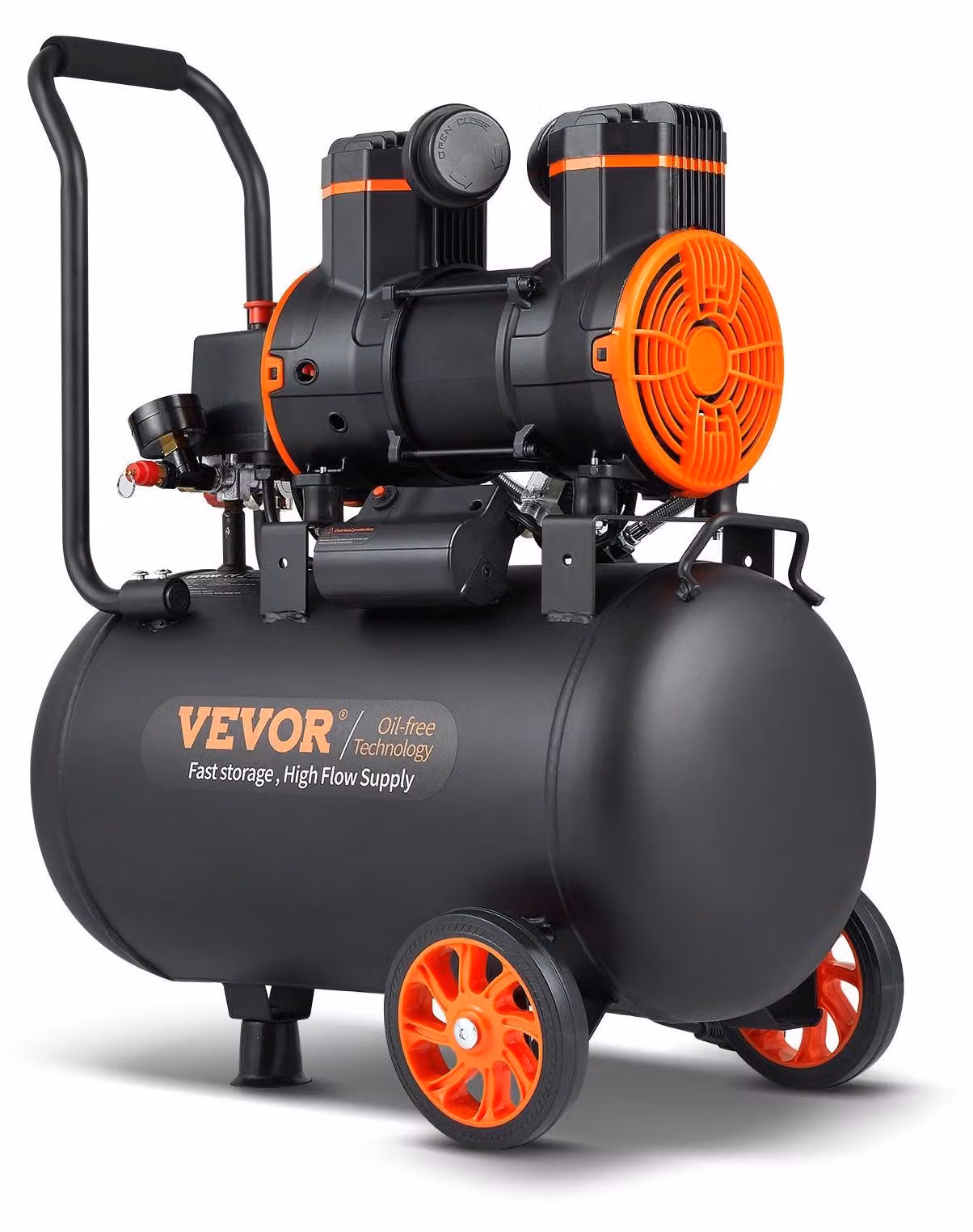 Compressore d'aria - Compressore - Compressore ad aria - Compressore pneumatico - Compressore senza olio - 9,3 galloni
