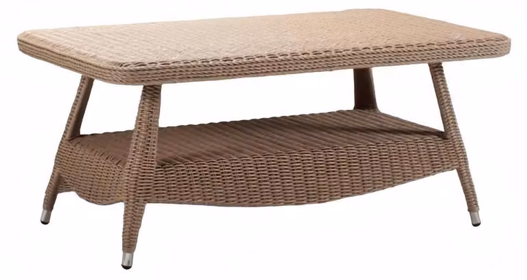 Couchtisch Braun Luxus Rattan Elegantes Terrasse Design Tische modern Möbel
