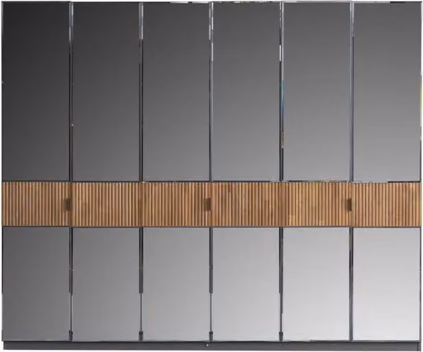 Kleiderschrank Garderobe Schrank Hochschrank Verspiegelt Schlafzimmer