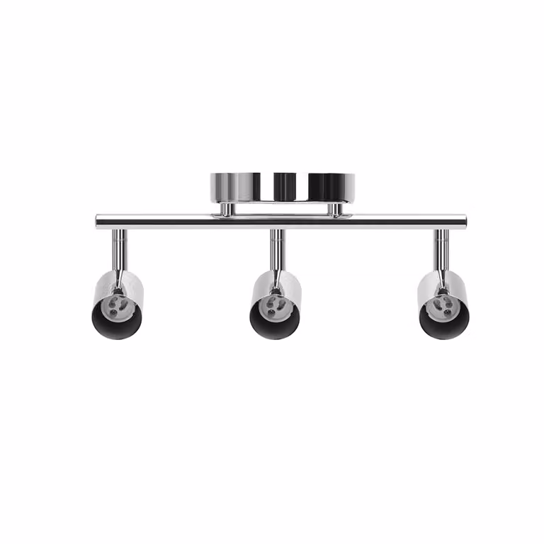 Faretto da soffitto a LED argento - 3 x presa GU10 - orientabile - escl. LED
