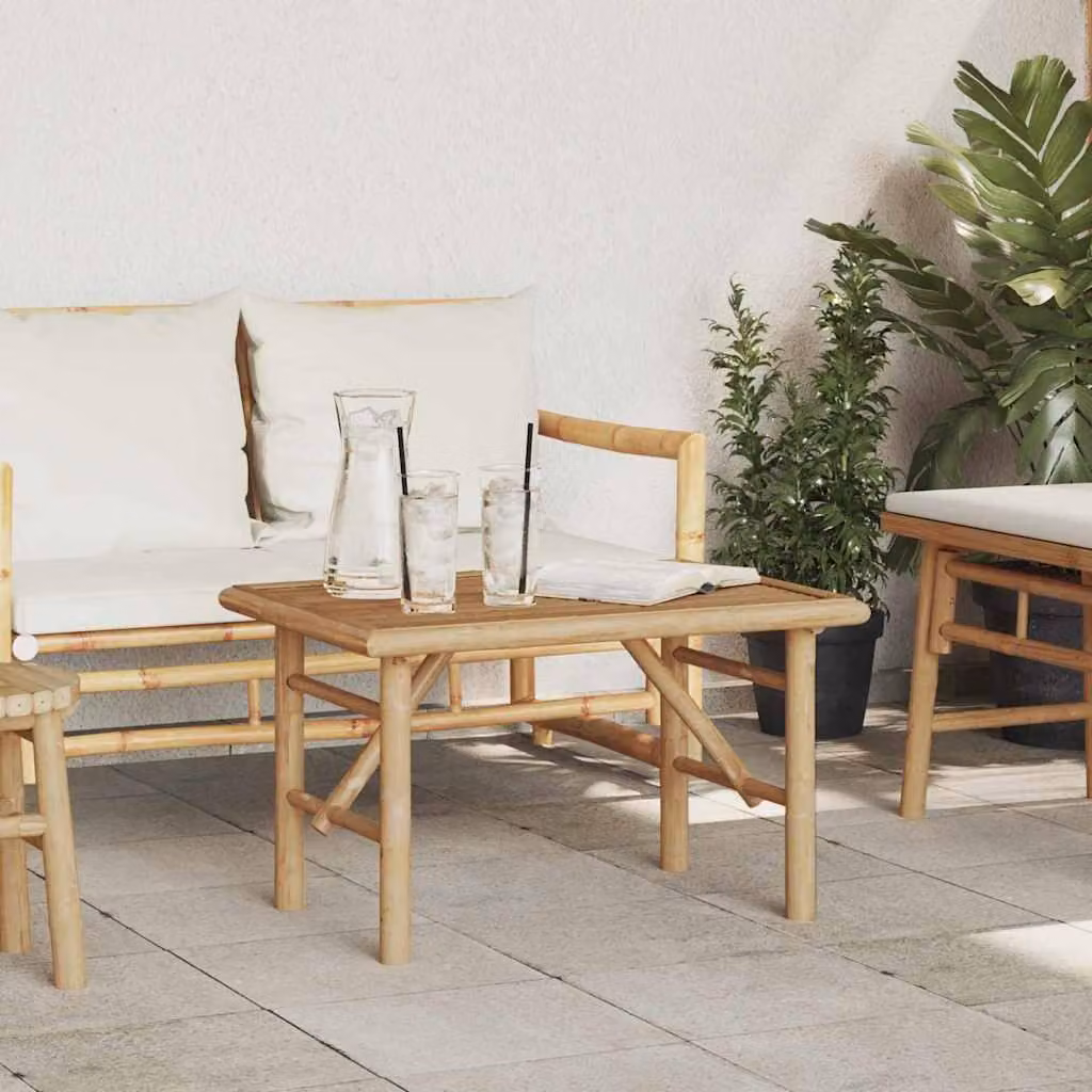 Maison Exclusive - Tavolino da caffè marrone, 70 x 40 x 36 cm, in bambù
