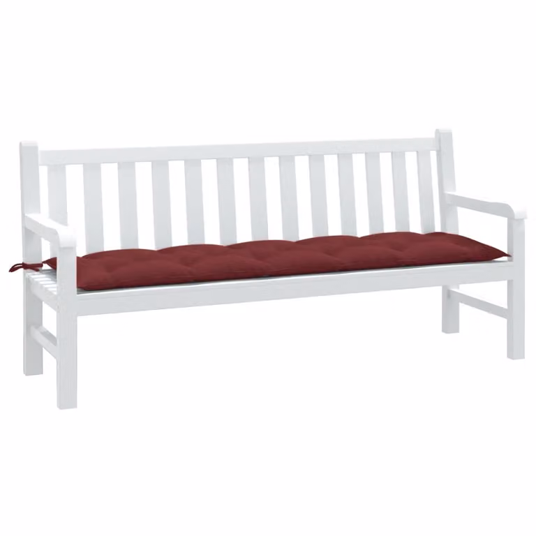 Cuscino per panca da giardino vidaXL Rosso, L 180 x P 50 x H 7 cm, in tessuto resistente ai raggi UV