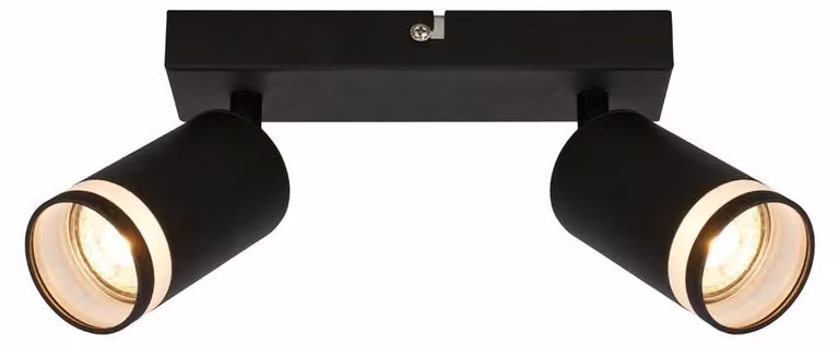 Faretto da incasso a soffitto Lampada da soffitto Lampada da camera da letto Orientabile 2 luci GU10