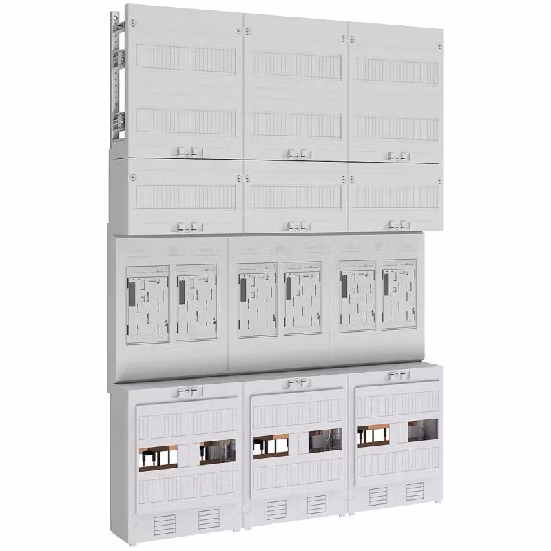 Spazio contatore eHZ 6Z - Pannello contatore 6 contatori kWh 0 file EZ37360