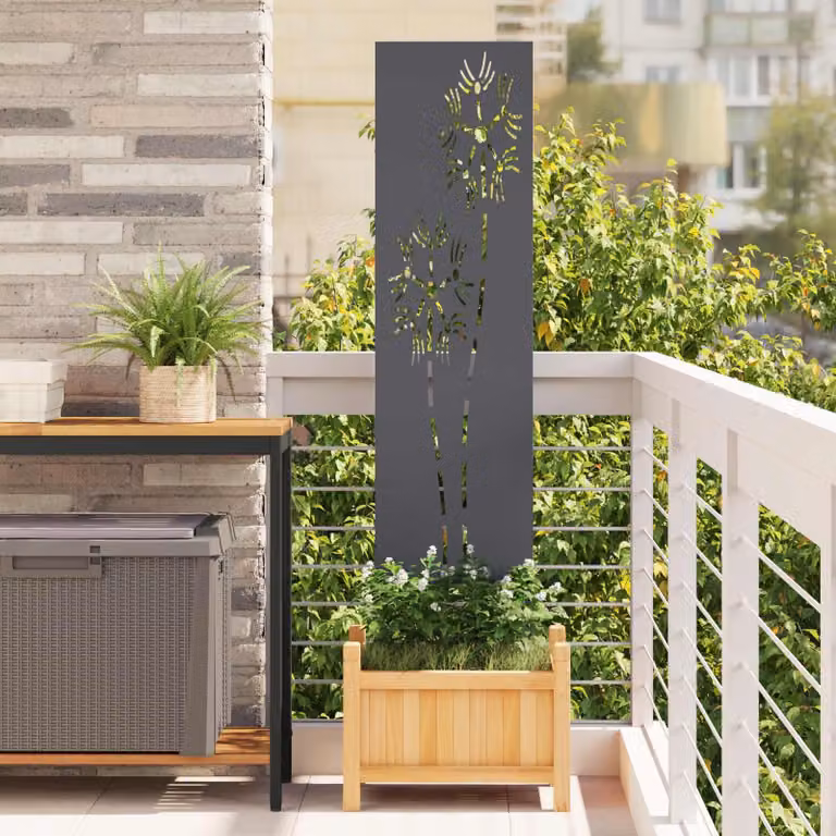 Schermo per privacy in giardino Traforo Antracite 32 x 140 cm