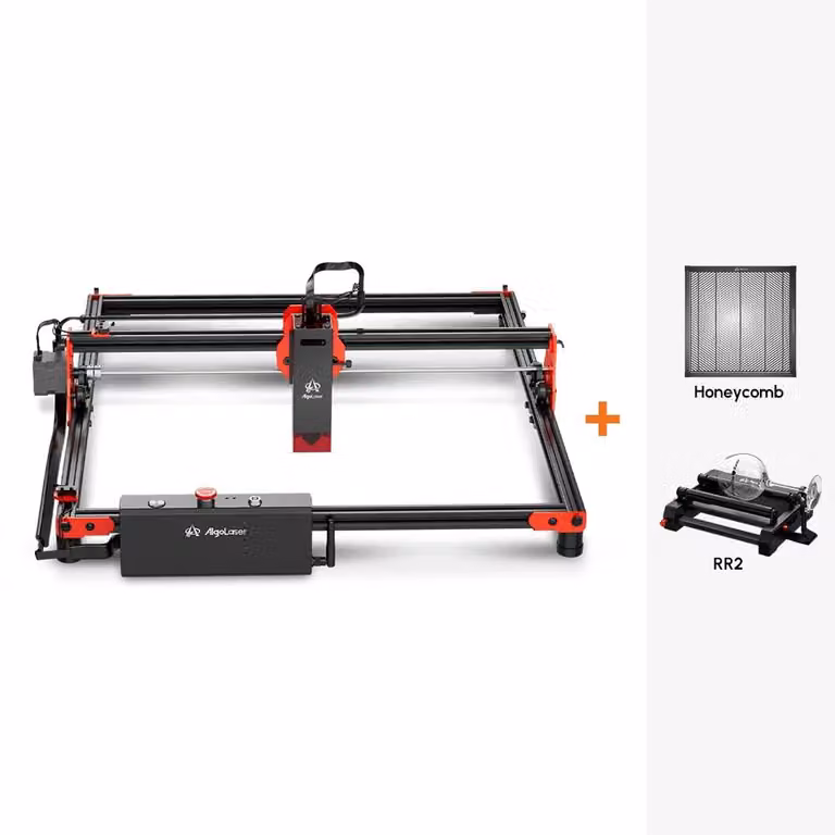Macchina per incisione e taglio laser - KIT DIY SET3 - 10 W - Area di lavoro 400 × 400 mm - Velocità 12.000 mm/min - Spina di alimentazione per l'Unione Europea