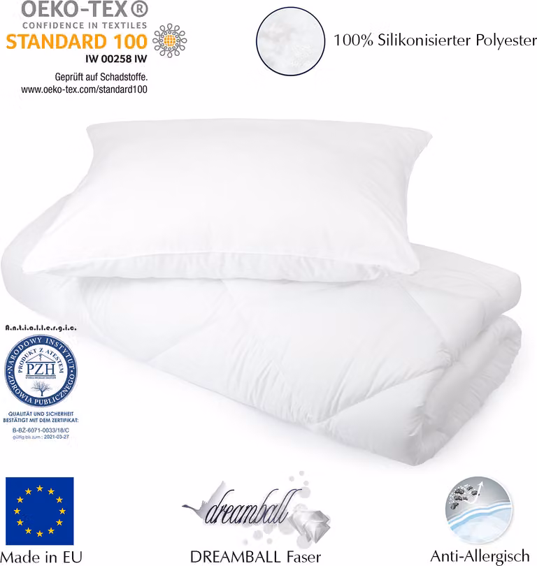 Coperta 135x200 + cuscino 50x70 Caldo e morbido 100% microfibra Imbottitura: coperta 1250g, cuscino 550g