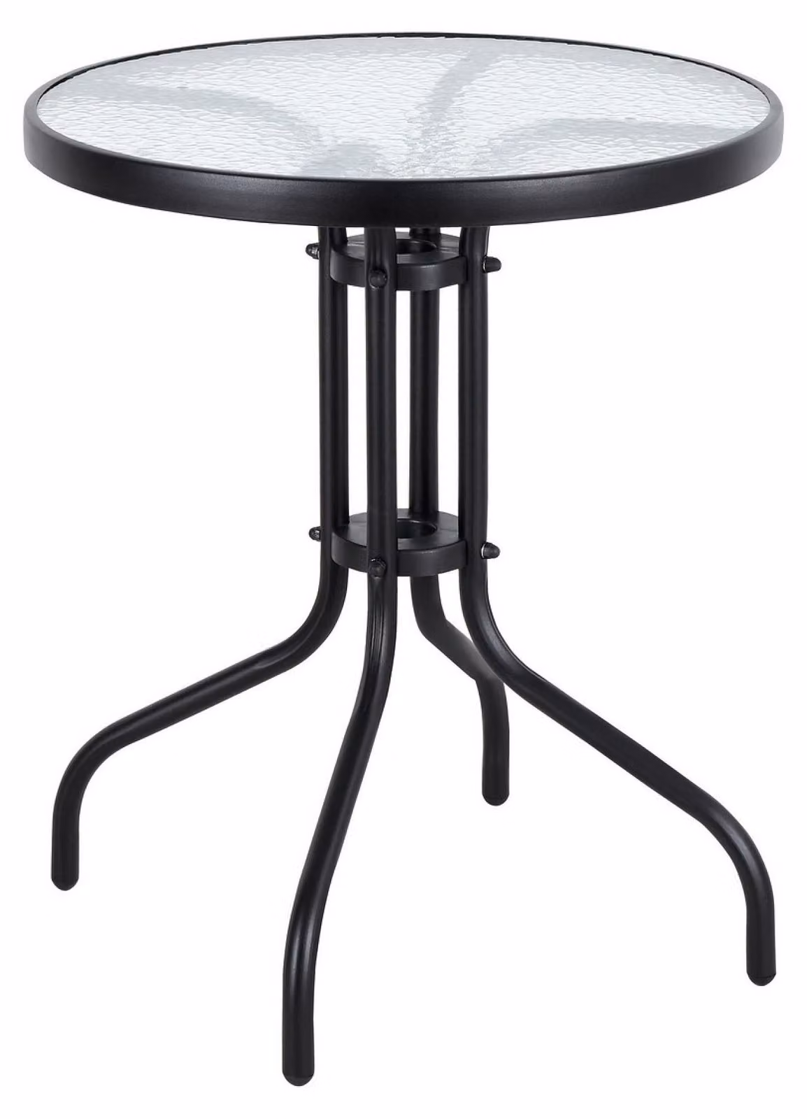 Tavolo da giardino Tavolo in vetro temperato da 60 cm per balcone terrazza giardino