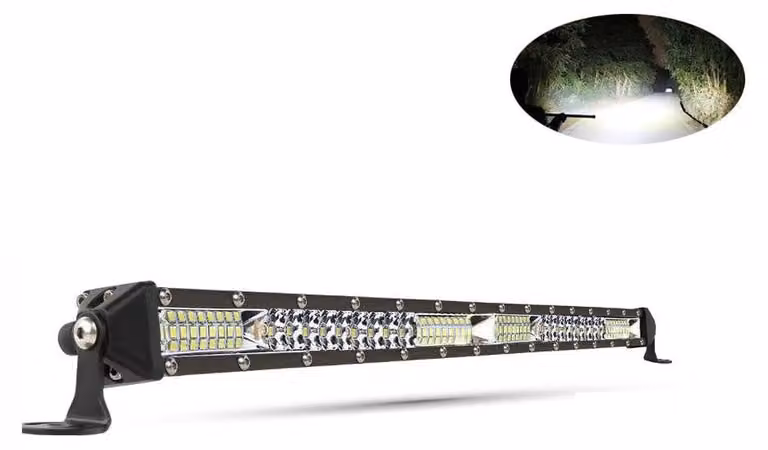 Barra luminosa a LED da 54 cm, 9000 lm, 180 W, ultrasottile, 12–24 V, combinata (combo) – luce diffusa e spot