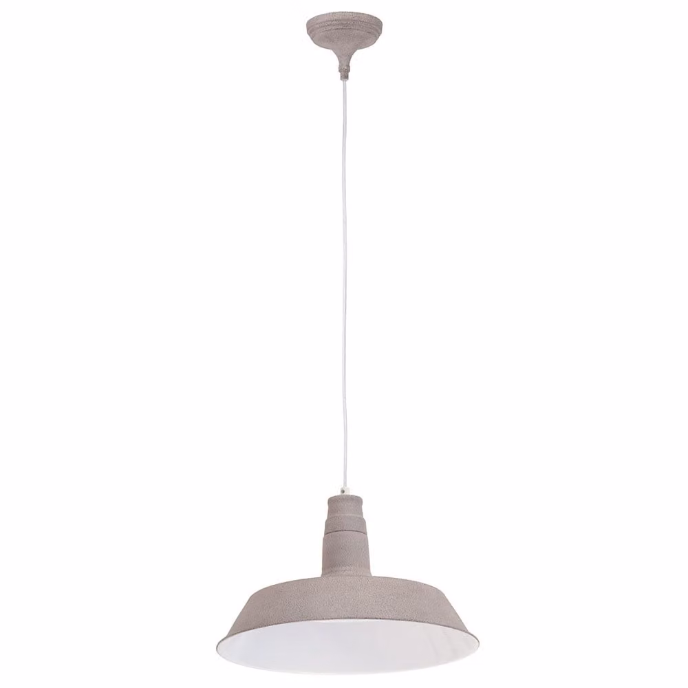 Elegante lampada a sospensione in acciaio con struttura