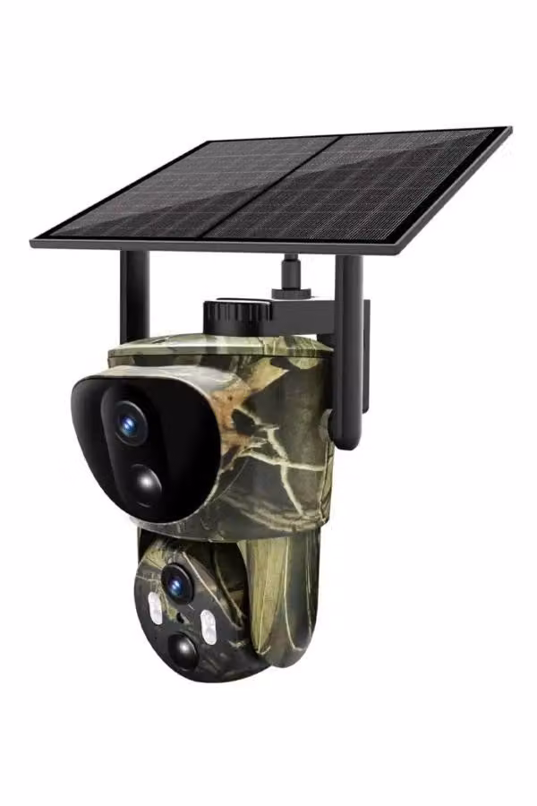 Telecamera 4G solare RobiCam S5 Hunting PTZ Dual Lens, AI, IP66