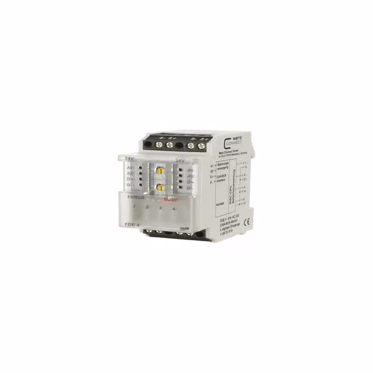 METZ CONNECT FDE 4 24 V CA/CC CAN, digitale, ingresso, 4 canali, canale relè, 4 canali, RS-485