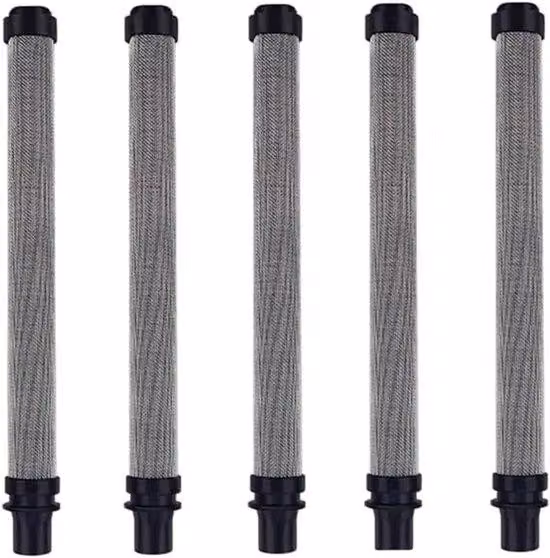 Filtro per verniciatura a spruzzo senza aria 60 mesh, accessori di protezione, nero, 5 pezzi