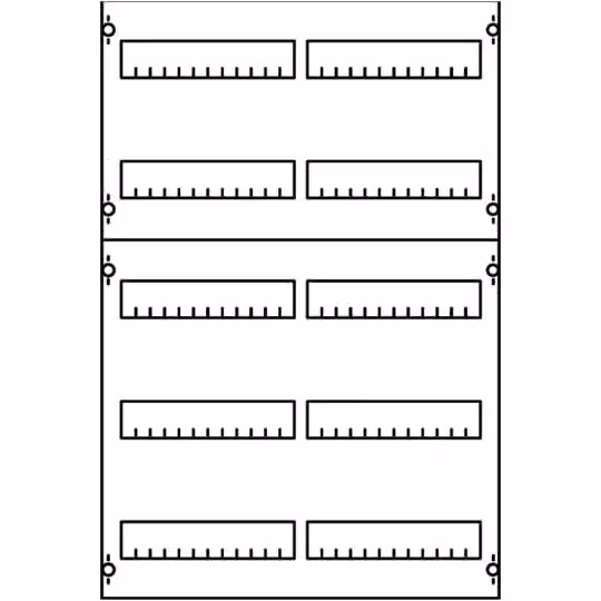 Striebel e John 2V1-150 Quadro di distribuzione 5RE / 2FB, modulo BH1 montato su profilo EDF 2CPX077805R9999