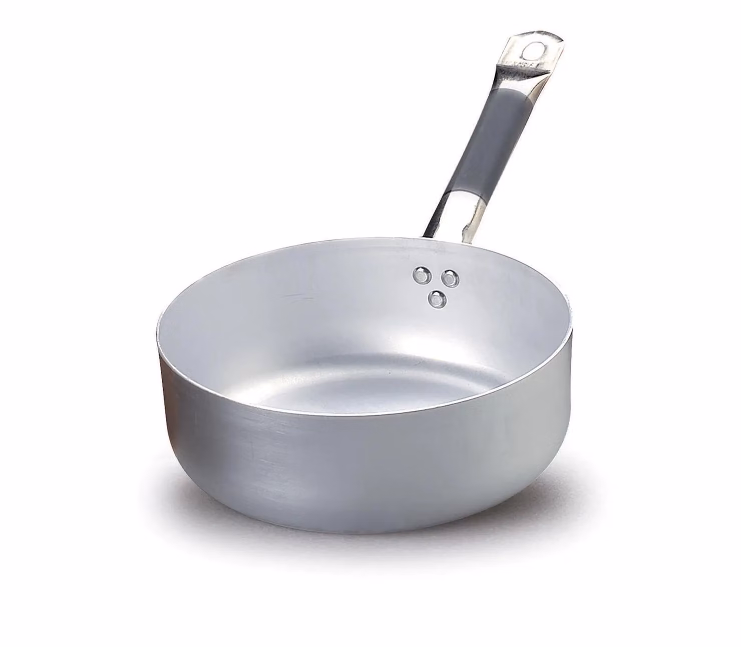 Casseruola Bassa in Alluminio per induzione con un manico in acciaio inox, spessore 3 mm, diam. 20cm