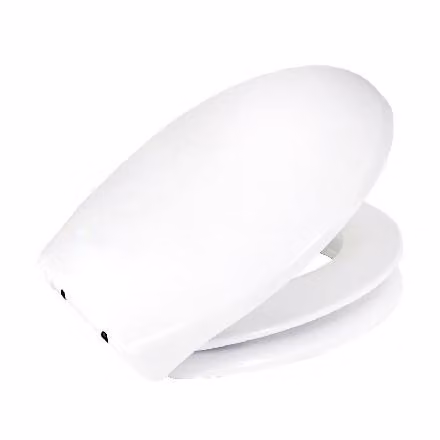 Sedili WC Mereo - Sedile WC con imbottitura integrata, chiusura ammortizzata, bianco CSS120
