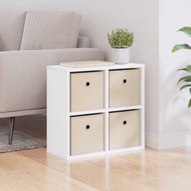 Credenza moderna vidaXL in bianco L: 49,5 cm, P: 22 cm, H: 47 cm
