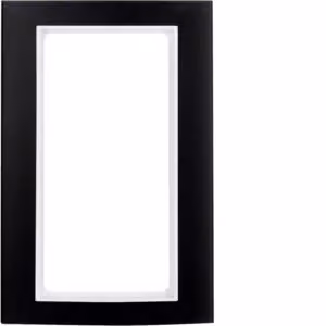 Berker 13093025 Cornice con ampia apertura in alluminio, nero/bianco polare Berker B.3