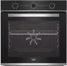 Forno da incasso elettrico Beko Beyond BBIE13100X multifunzione con ventilazione e funzione Hidroclean, Classe A, colore Nero e Inox, Capacità: 72 l, L: 59.5 cm, P: 59.4 cm, H: 56.7 cm