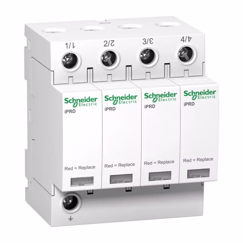 Schneider Electric Scaricatore di sovratensione iPRD40r IT, Tipo 2, Modulo di protezione innestabile, 4 poli, Imax 40 kA A9L40421