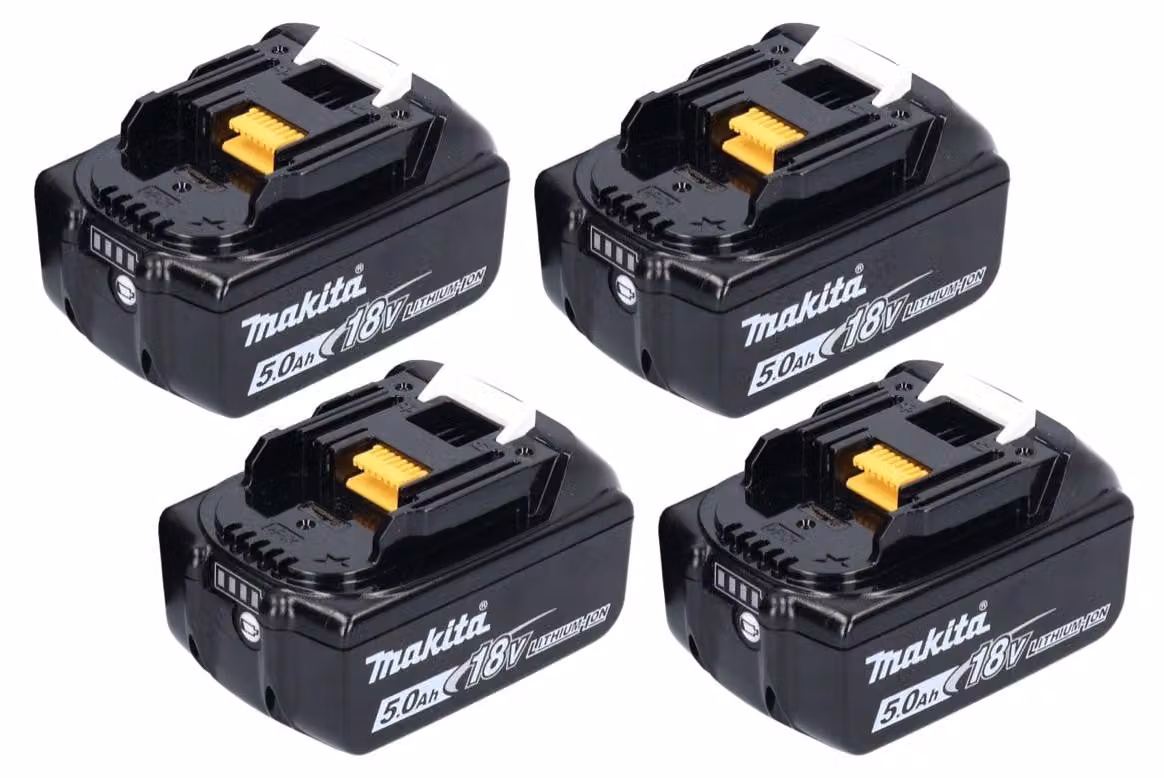 Batteria Makita 4x BL 1850 B 18 V 5,0 Ah / 5000 mAh Li-Ion ( 4x 197280-8 )