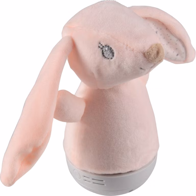 Lampada da tavolo LED RGB CONIGLIO rosa-bianco-grigio 2W Sfumature di bianco e colori 170 lm tessuto dim.: 18x11x10 cm IP20 Polux